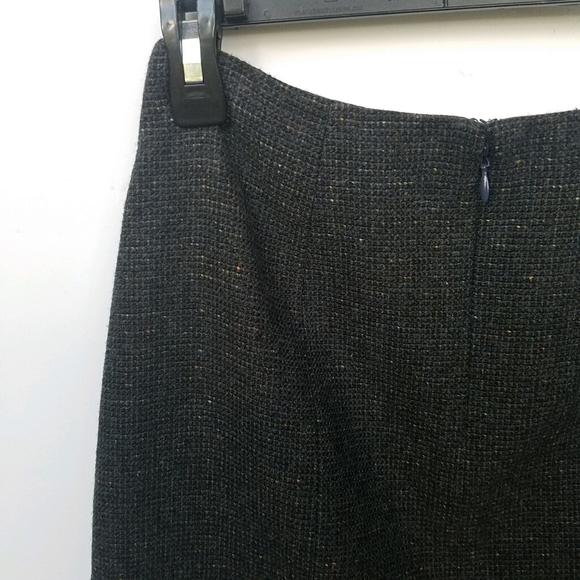 Anthropologie STACIA Lambswool/Silk Skirt Peak Pleat Detail Sz 2 - Picture 8 of 14